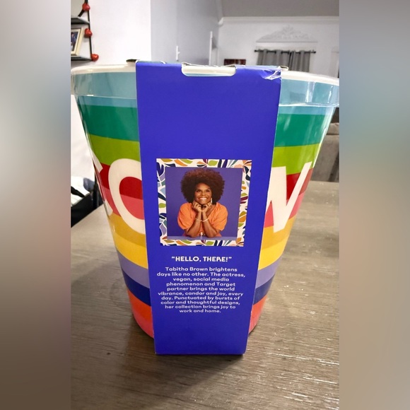 Tabitha Brown Popcorn Bowl & Cups Set - Pink and White - Picture 6 of 6